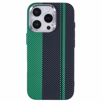 For iPhone 16 Pro Max Case Compatible with MagSafe Carbon Fiber Texture Water-Transfer PC Phone Cover