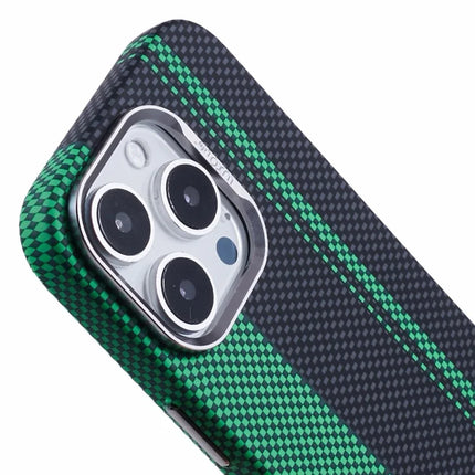 For iPhone 16 Pro Max Case Compatible with MagSafe Carbon Fiber Texture Water-Transfer PC Phone Cover