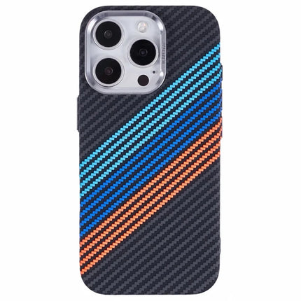 For iPhone 16 Pro Max Case Compatible with MagSafe Carbon Fiber Texture Water-Transfer PC Phone Cover