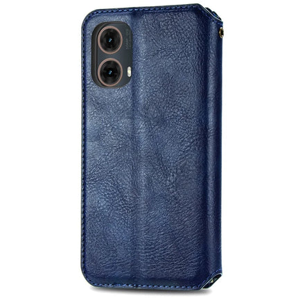 For Motorola Moto G85 5G / S50 Neo 5G Case Rhombus Imprint PU Leather Wallet Phone Cover