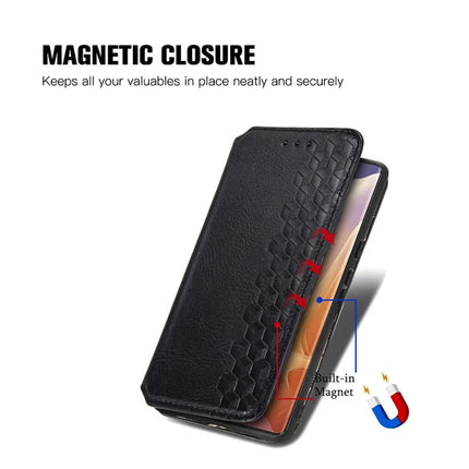 For Motorola Moto G85 5G / S50 Neo 5G Case Rhombus Imprint PU Leather Wallet Phone Cover