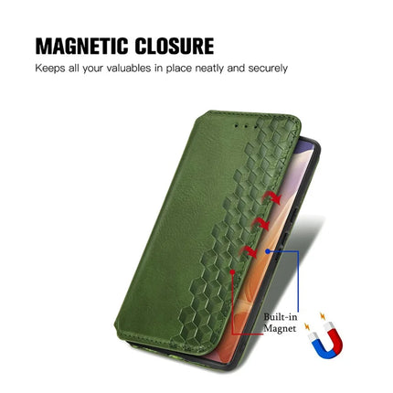For Motorola Moto G85 5G / S50 Neo 5G Case Rhombus Imprint PU Leather Wallet Phone Cover
