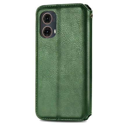 For Motorola Moto G85 5G / S50 Neo 5G Case Rhombus Imprint PU Leather Wallet Phone Cover
