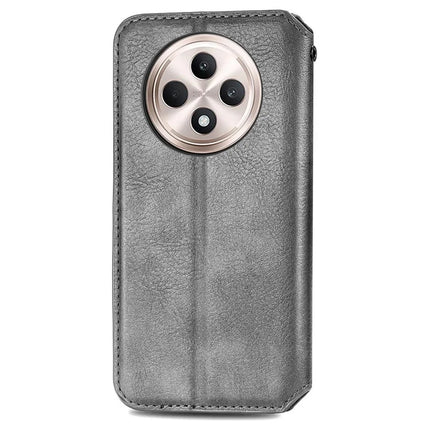 For Oppo F27 5G Case Rhombus Imprint PU Leather Wallet Phone Cover