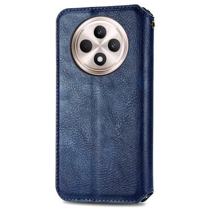 For Oppo F27 5G Case Rhombus Imprint PU Leather Wallet Phone Cover