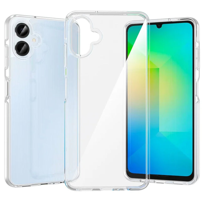 For Samsung Galaxy A06 Case PC + TPU Shockproof Clear Phone Cover