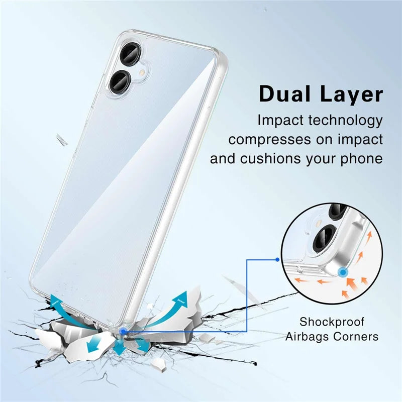 ShopCaseCart Shockproof Premium Samsung Galaxy A06 Protective cover PC + TPU Impact-resistant Clear Phone Guard