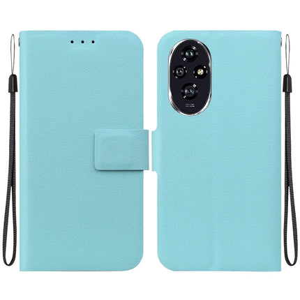 For Honor 200 5G Case Ultra-Thin PU Leather + TPU Phone Cover with Card Slot - Green