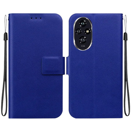 For Honor 200 5G Case Ultra-Thin PU Leather + TPU Phone Cover with Card Slot - Blue
