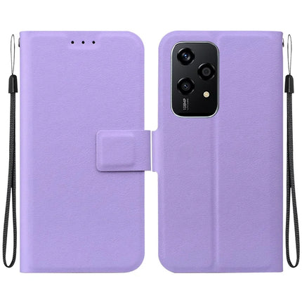 For Honor 200 Lite Case Ultra-Thin PU Leather + TPU Phone Cover with Card Slot - Purple