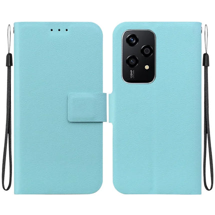 For Honor 200 Lite Case Ultra-Thin PU Leather + TPU Phone Cover with Card Slot - Green