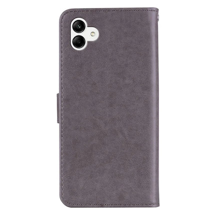 For Samsung Galaxy A06 Case Owl Flower Imprinted Leather Cover Wallet with Strap