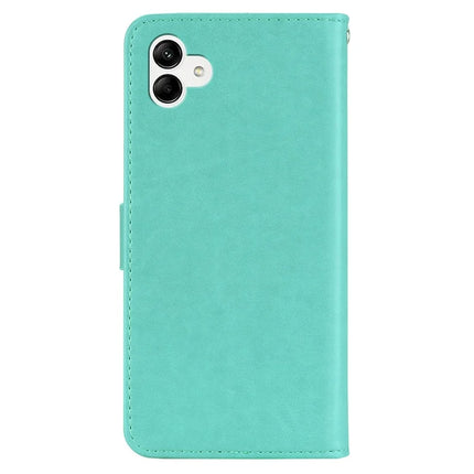 For Samsung Galaxy A06 Case Owl Flower Imprinted Leather Cover Wallet with Strap