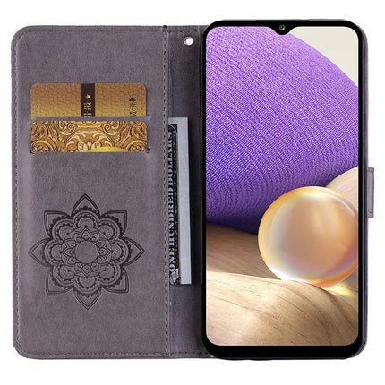 For Samsung Galaxy A16 5G  /  4G Case Owl Flower Imprinted Leather Cover Wallet with Strap