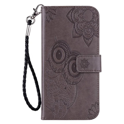 For Samsung Galaxy A16 5G  /  4G Case Owl Flower Imprinted Leather Cover Wallet with Strap