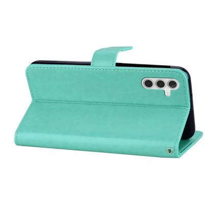For Samsung Galaxy A16 5G  /  4G Case Owl Flower Imprinted Leather Cover Wallet with Strap