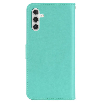 For Samsung Galaxy A16 5G  /  4G Case Owl Flower Imprinted Leather Cover Wallet with Strap