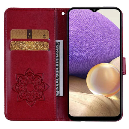 For Samsung Galaxy A16 5G  /  4G Case Owl Flower Imprinted Leather Cover Wallet with Strap