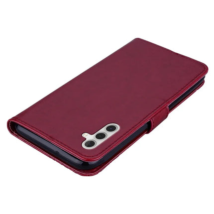 For Samsung Galaxy A16 5G  /  4G Case Owl Flower Imprinted Leather Cover Wallet with Strap