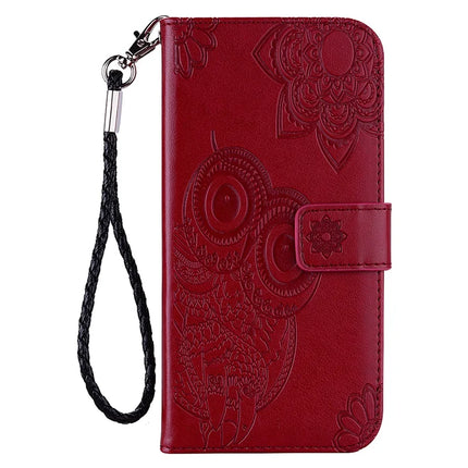 For Samsung Galaxy A16 5G  /  4G Case Owl Flower Imprinted Leather Cover Wallet with Strap