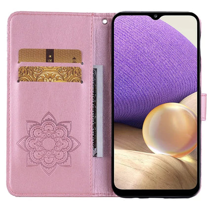 For Samsung Galaxy A16 5G  /  4G Case Owl Flower Imprinted Leather Cover Wallet with Strap