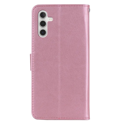 For Samsung Galaxy A16 5G  /  4G Case Owl Flower Imprinted Leather Cover Wallet with Strap