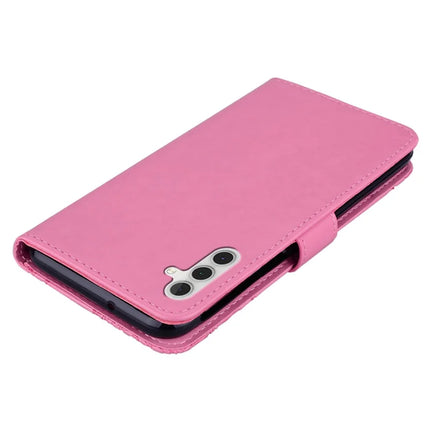 For Samsung Galaxy A16 5G  /  4G Case Owl Flower Imprinted Leather Cover Wallet with Strap