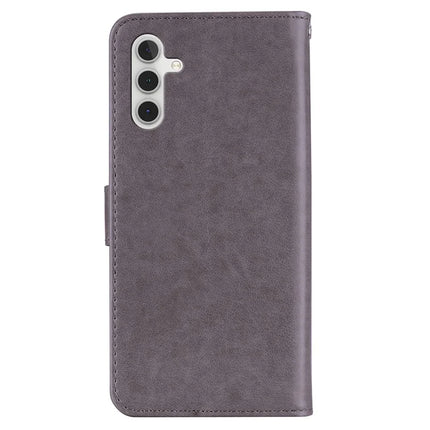 For Samsung Galaxy A16 5G  /  4G Wallet Case Owl Flower Imprinted Rhinestone Leather Cover