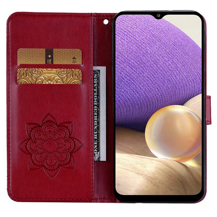 For Samsung Galaxy A16 5G  /  4G Wallet Case Owl Flower Imprinted Rhinestone Leather Cover
