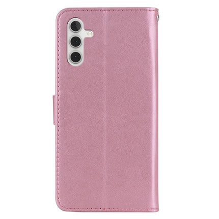 For Samsung Galaxy A16 5G  /  4G Wallet Case Owl Flower Imprinted Rhinestone Leather Cover