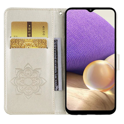 For Samsung Galaxy A16 5G  /  4G Wallet Case Owl Flower Imprinted Rhinestone Leather Cover