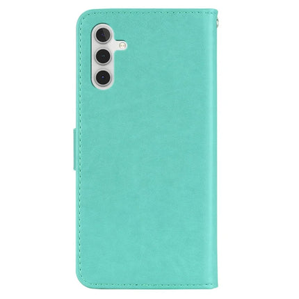 For Samsung Galaxy A16 5G  /  4G Wallet Case Owl Flower Imprinted Rhinestone Leather Cover