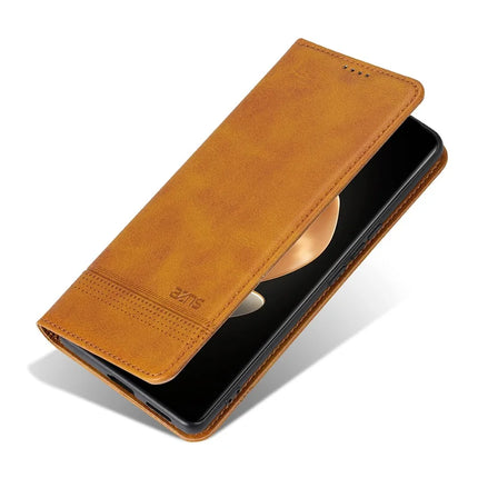 AZNS For Honor X60 5G Case Cowhide Texture PU Leather Wallet Phone Cover