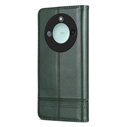 AZNS For Honor X60 5G Case Cowhide Texture PU Leather Wallet Phone Cover