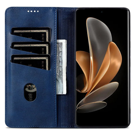 AZNS For Honor X60 5G Case Cowhide Texture PU Leather Wallet Phone Cover