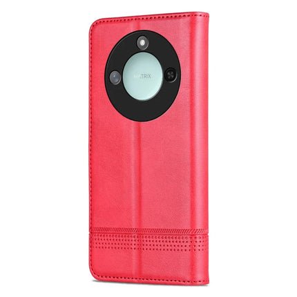 AZNS For Honor X60 5G Case Cowhide Texture PU Leather Wallet Phone Cover
