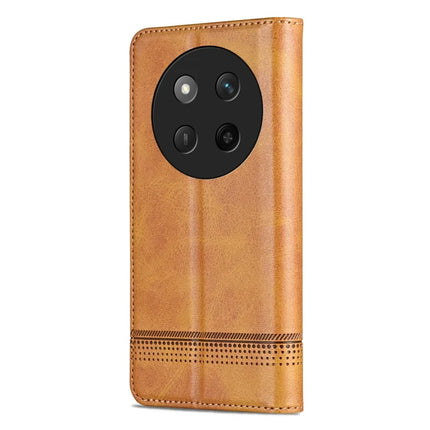 AZNS For Honor X60 Pro 5G Case Cowhide Texture PU Leather Wallet Phone Cover