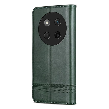 AZNS For Honor X60 Pro 5G Case Cowhide Texture PU Leather Wallet Phone Cover