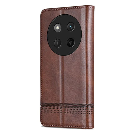AZNS For Honor X60 Pro 5G Case Cowhide Texture PU Leather Wallet Phone Cover