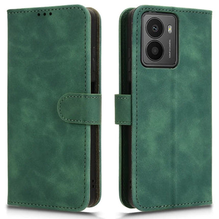 For HMD Fusion 5G Leather Case Skin-Feel Anti-Drop Wallet Flip Phone Cover - Green
