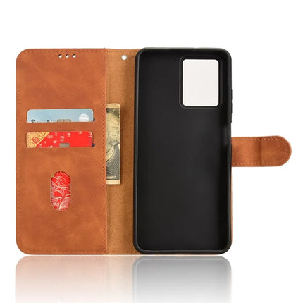 For HMD Fusion 5G Leather Case Skin-Feel Anti-Drop Wallet Flip Phone Cover