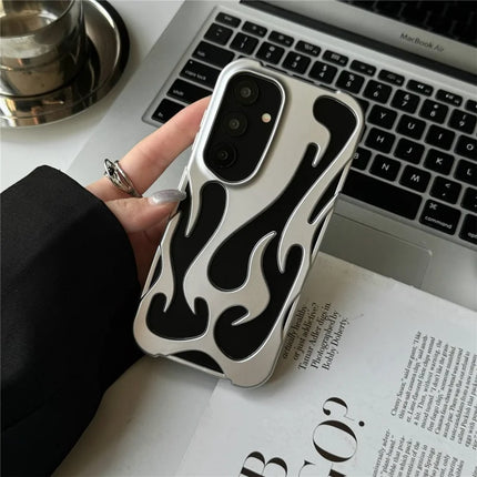 For Samsung Galaxy A15 4G / 5G Case Hollow Flame Design Matte TPU Phone Cover