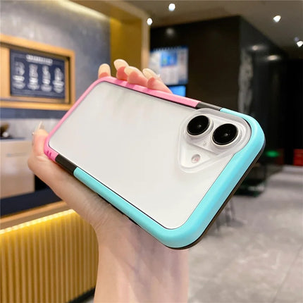 For iPhone 16 Plus Case Detachable 2-in-1 TPU+PC Clear Phone Cover