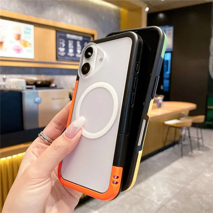 For iPhone 16 Plus Case Compatible with MagSafe Detachable 2-in-1 TPU+PC Clear Phone Cover