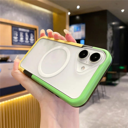 For iPhone 16 Plus Case Compatible with MagSafe Detachable 2-in-1 TPU+PC Clear Phone Cover