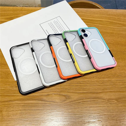 For iPhone 16 Plus Case Compatible with MagSafe Detachable 2-in-1 TPU+PC Clear Phone Cover