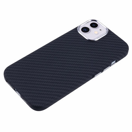 For iPhone 11 Case Compatible with MagSafe Carbon Fiber Texture Water-Transfer PC Phone Cover