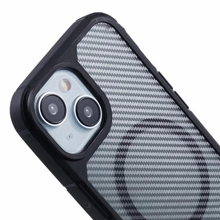 For iPhone 14 Case Compatible with MagSafe Carbon Fiber TPU+PC Anti-Drop Phone Cover