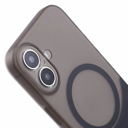 For iPhone 16 Case Compatible with MagSafe Splicing Color Drop-Proof PC Phone Cover