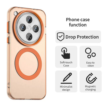 For Oppo Find X8 5G Case Compatible with MagSafe PC+TPU+PET Anti-Drop Phone Cover